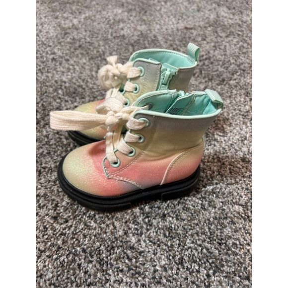 Cat & Jack rainbow boots size 5 toddler - Picture 1 of 5